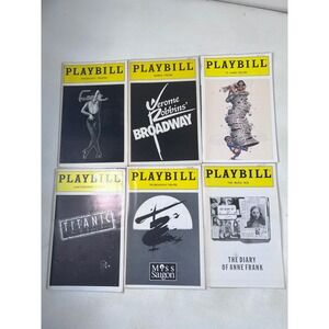 Vintage Broadway Playbills Lot Titanic Miss Saigon Fosse Diary Anne Frank Ticket